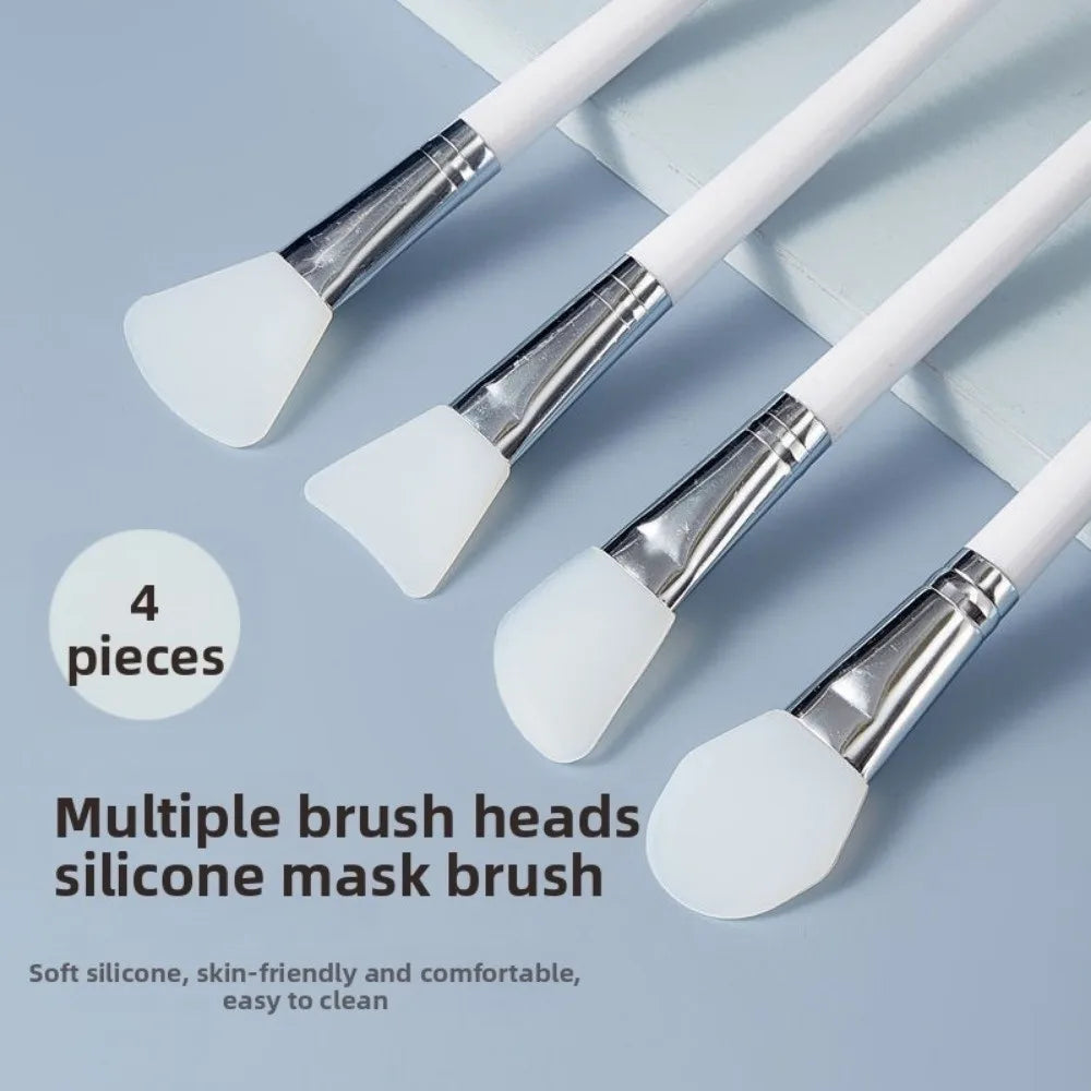 New DIY Silicone Facial Mask Brush Reusable White Face Mask Applicator Easy Clean Soft Head Makeup Tool Brush Skin Care Tools
