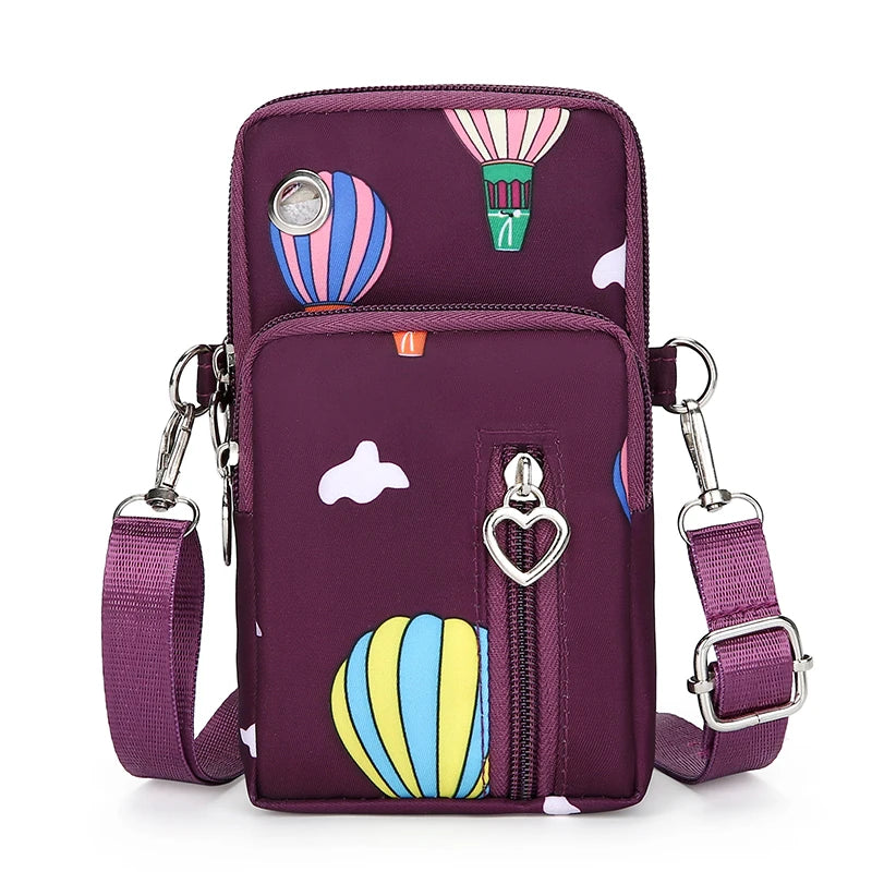Compact Crossbody Purse for Women – Holds Phone, Cards & Cash, Slim Nylon Sling Bag for Travel & Everyday Use