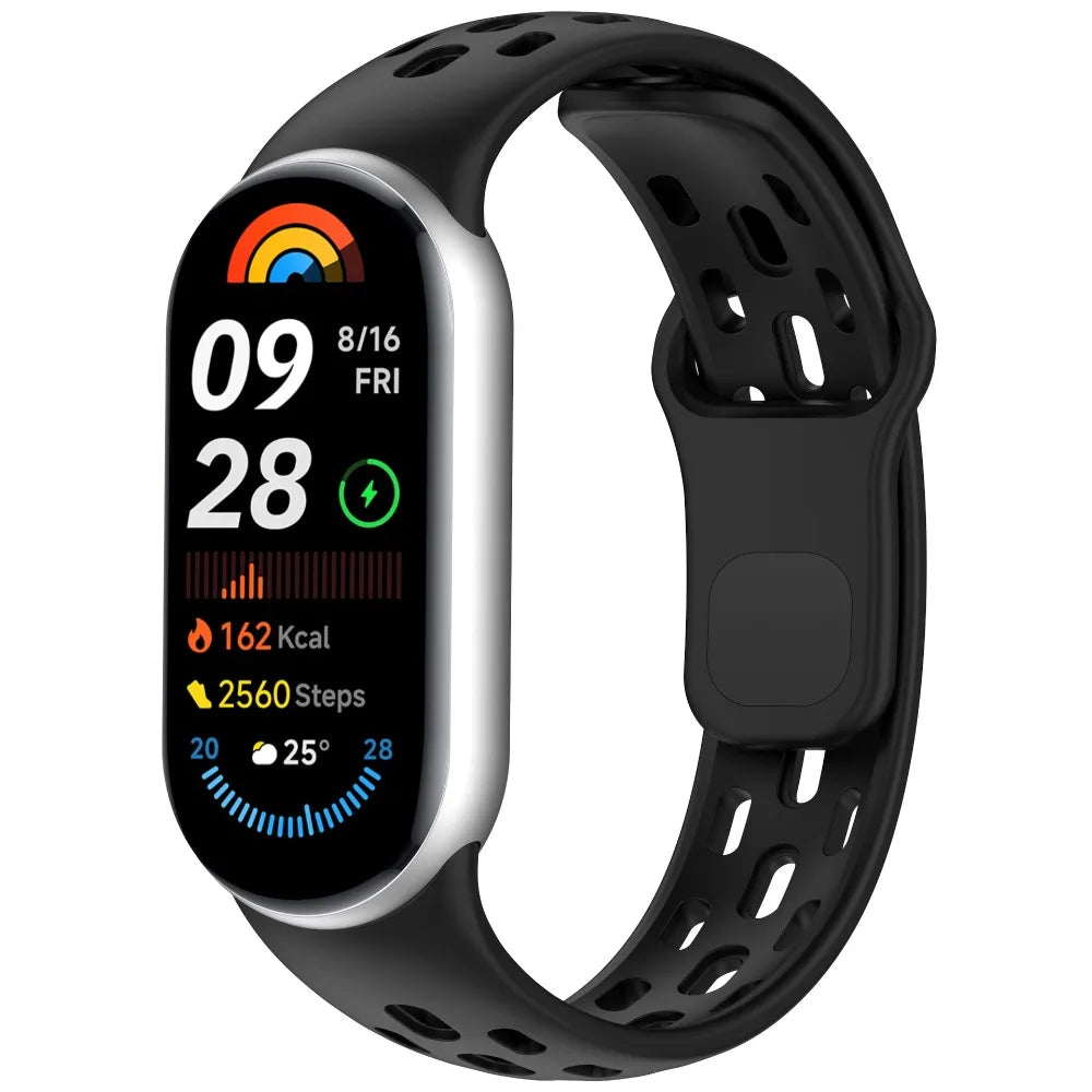 Soft TPU Strap Replacement Accessories Smart Watch Band Breathable Sport Bracelet Wristband Belt for Xiaomi Mi Band 10 9 8