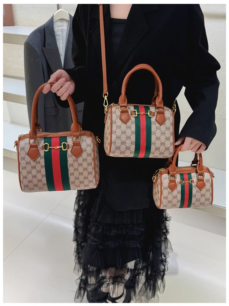 High Fashion Leather Crossbody Bag For Women Shoulder Messenger Tote By Famous Designer Luxury Brand Elegant Mom' Bag