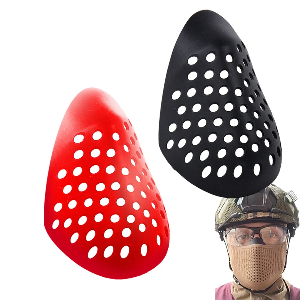 Face Bracket Silicone Mask Cosplay Ourdoor Cycling Hiking Hunting Balaclava Low Face Half Shell Protective Cover Mouth Mask Prop