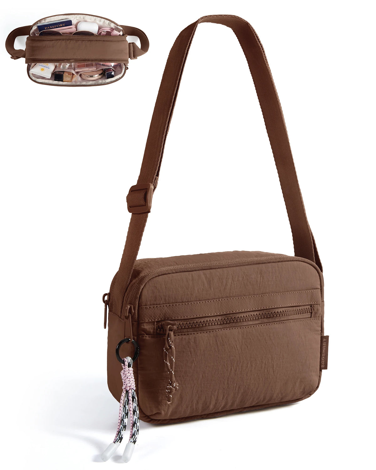 BAGSMART Cross Body Purse Small Crossbody Bags for Women Travel Purse Casual Shoulder Handbag Wallet