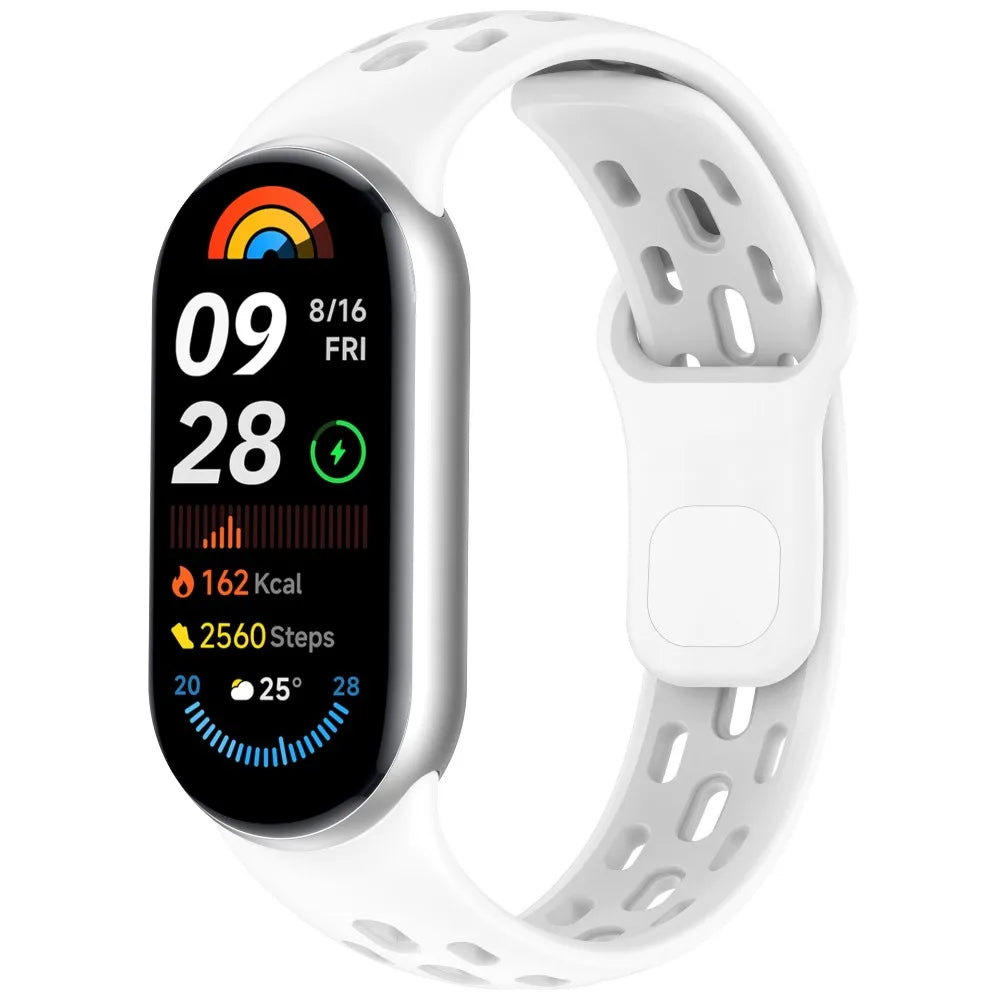 Soft TPU Strap Replacement Accessories Smart Watch Band Breathable Sport Bracelet Wristband Belt for Xiaomi Mi Band 10 9 8
