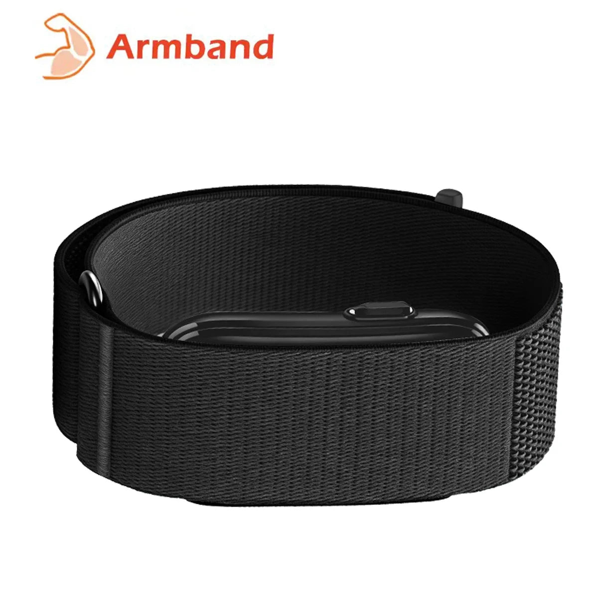 For Garmin CIRQA Smart Band Bicep Armband Sport Fitness Tracker Nylon Woven Breathable Watch Band Adjustable Wrist Loop Strap