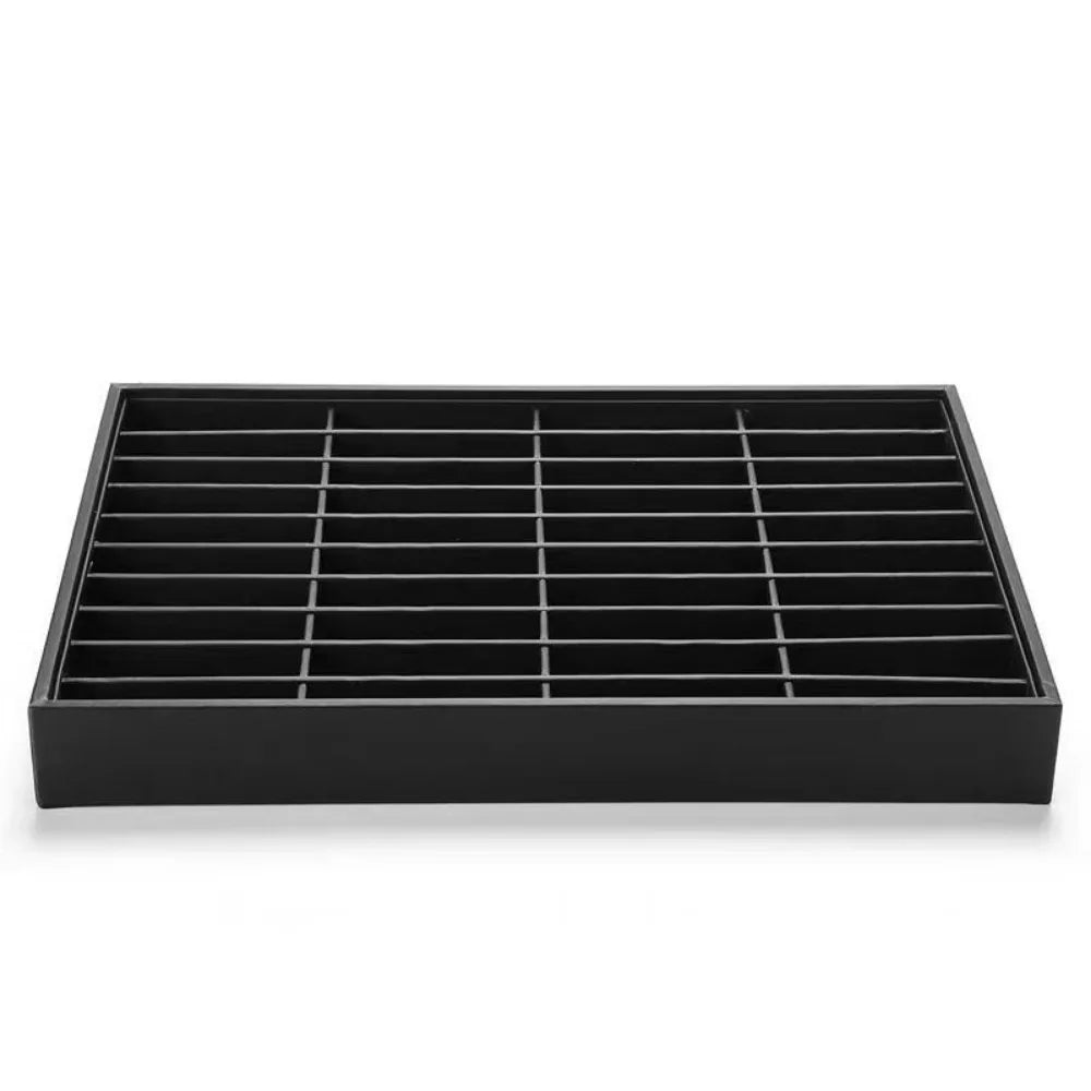 Stackable Jewelry Display Tray Multi Compartments Flat Bottom Bracelets Storage Organizer Wear-resistant Waterproof