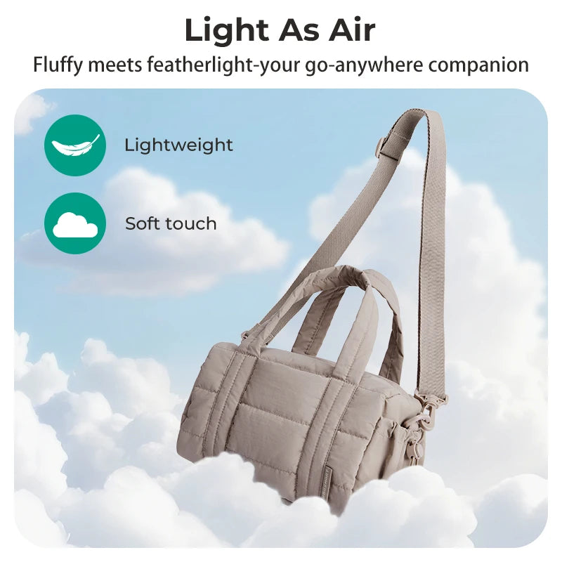 BAGSMART Casual Shoulder Bags Small Crossbody Bag for Women Portable Sport Travel Bag Multifunctional Lady Handbag