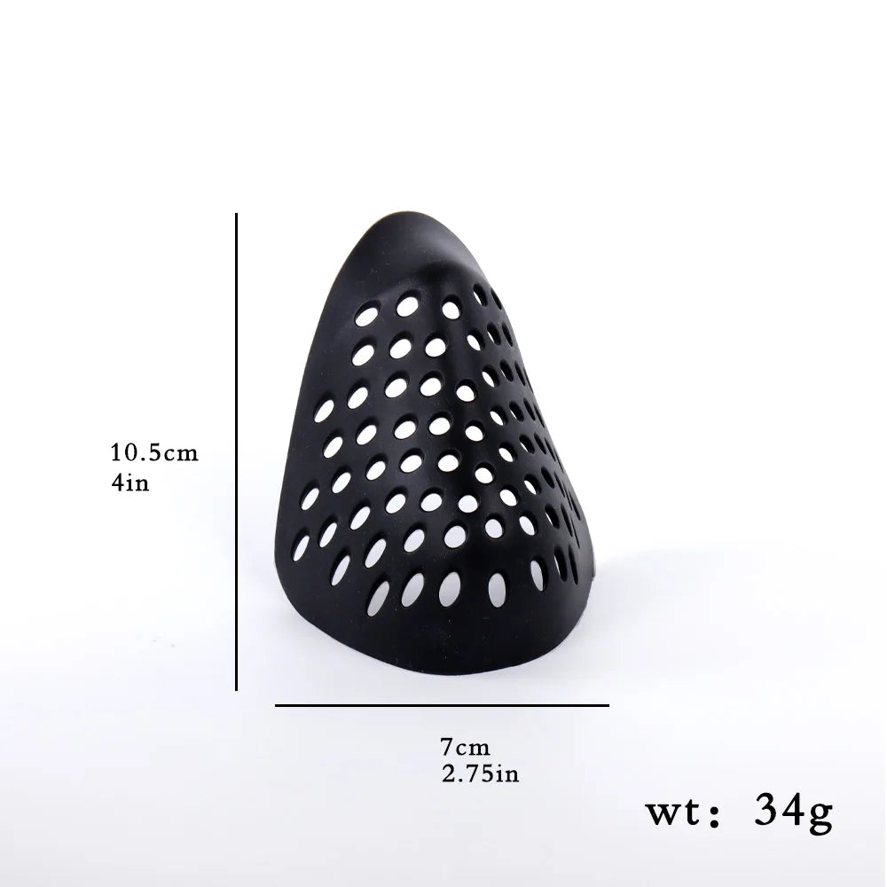 Face Bracket Silicone Mask Cosplay Ourdoor Cycling Hiking Hunting Balaclava Low Face Half Shell Protective Cover Mouth Mask Prop