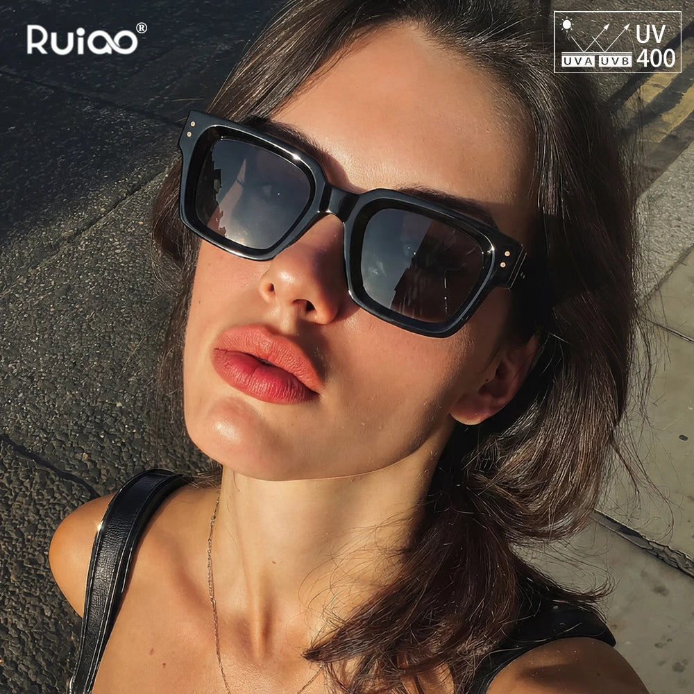 Ruiao 2026 Whole Luxury Premium Shades Designer Black Brand Sunglasses Mens Square Lunette De Soleil Homme Gafas De Sol Hombre