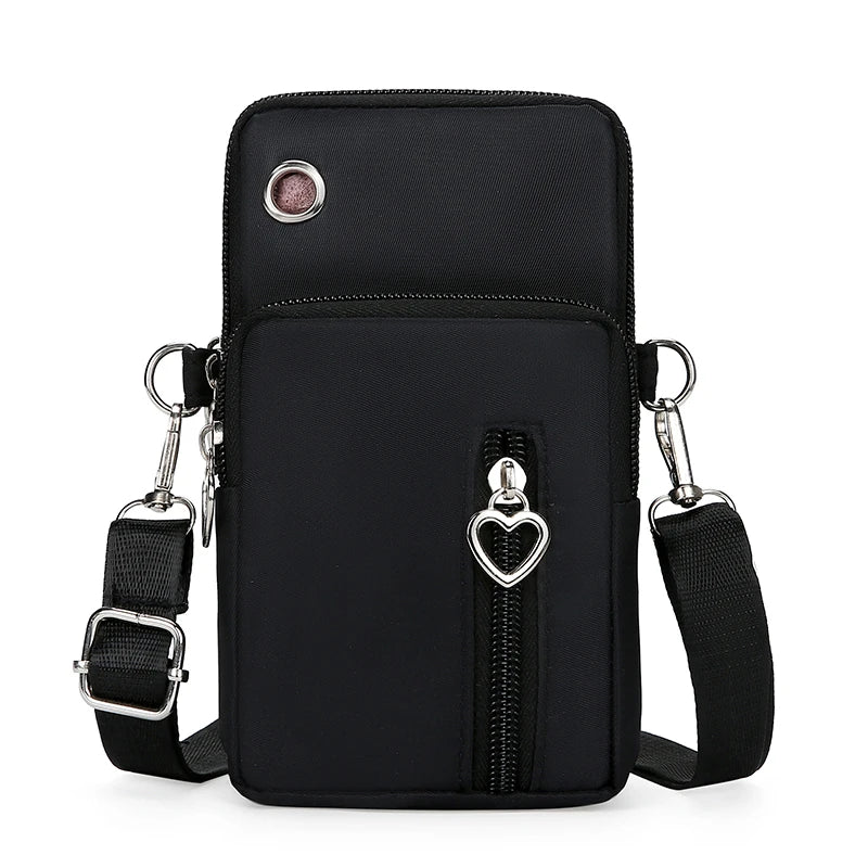 Compact Crossbody Purse for Women – Holds Phone, Cards & Cash, Slim Nylon Sling Bag for Travel & Everyday Use