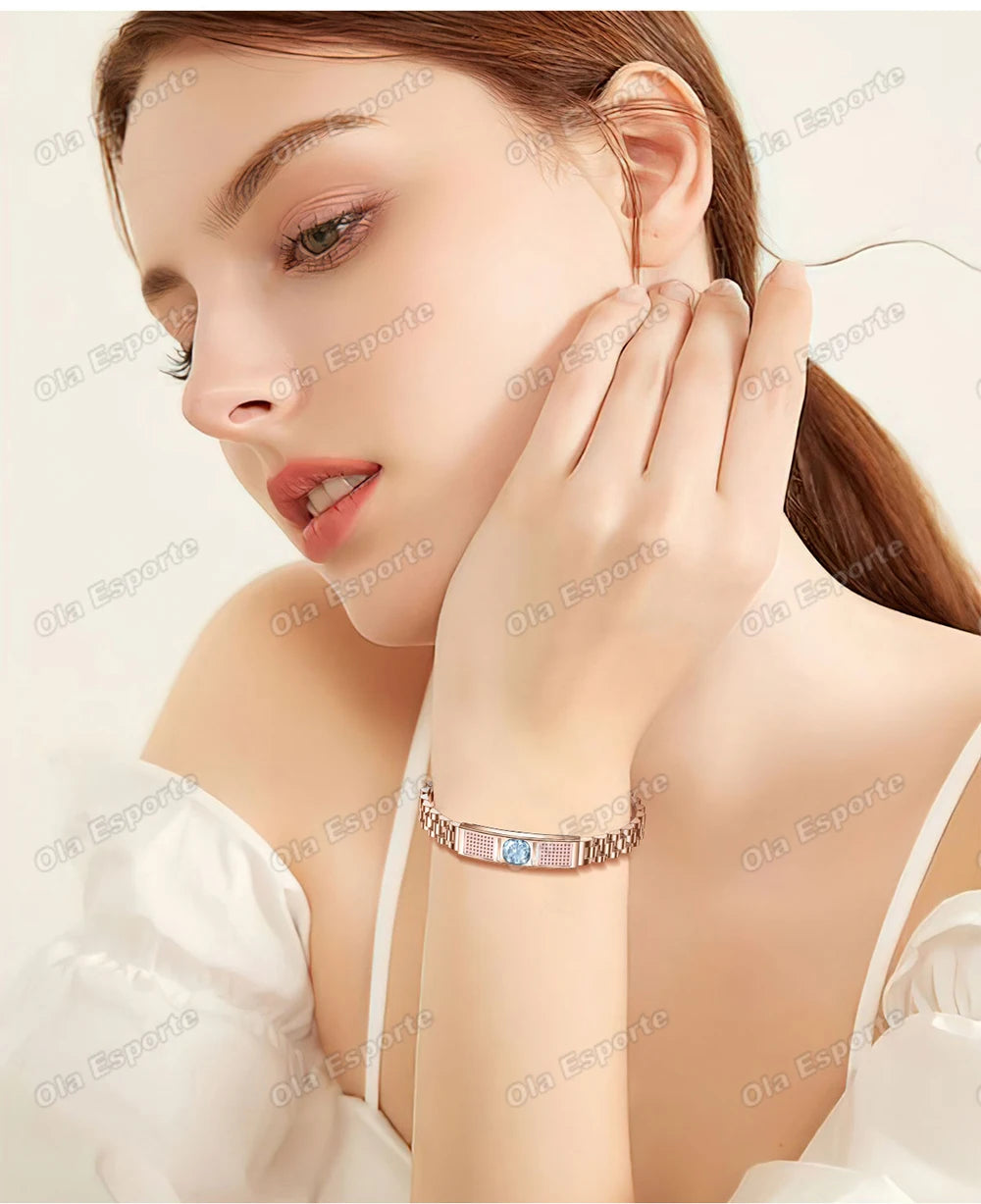 2026 New Fashion Women Smart Bracelet Sport Modes Fitness Tracker Heart Rate Health Monitor IP68 Waterproof Smart Watch Men Hw12