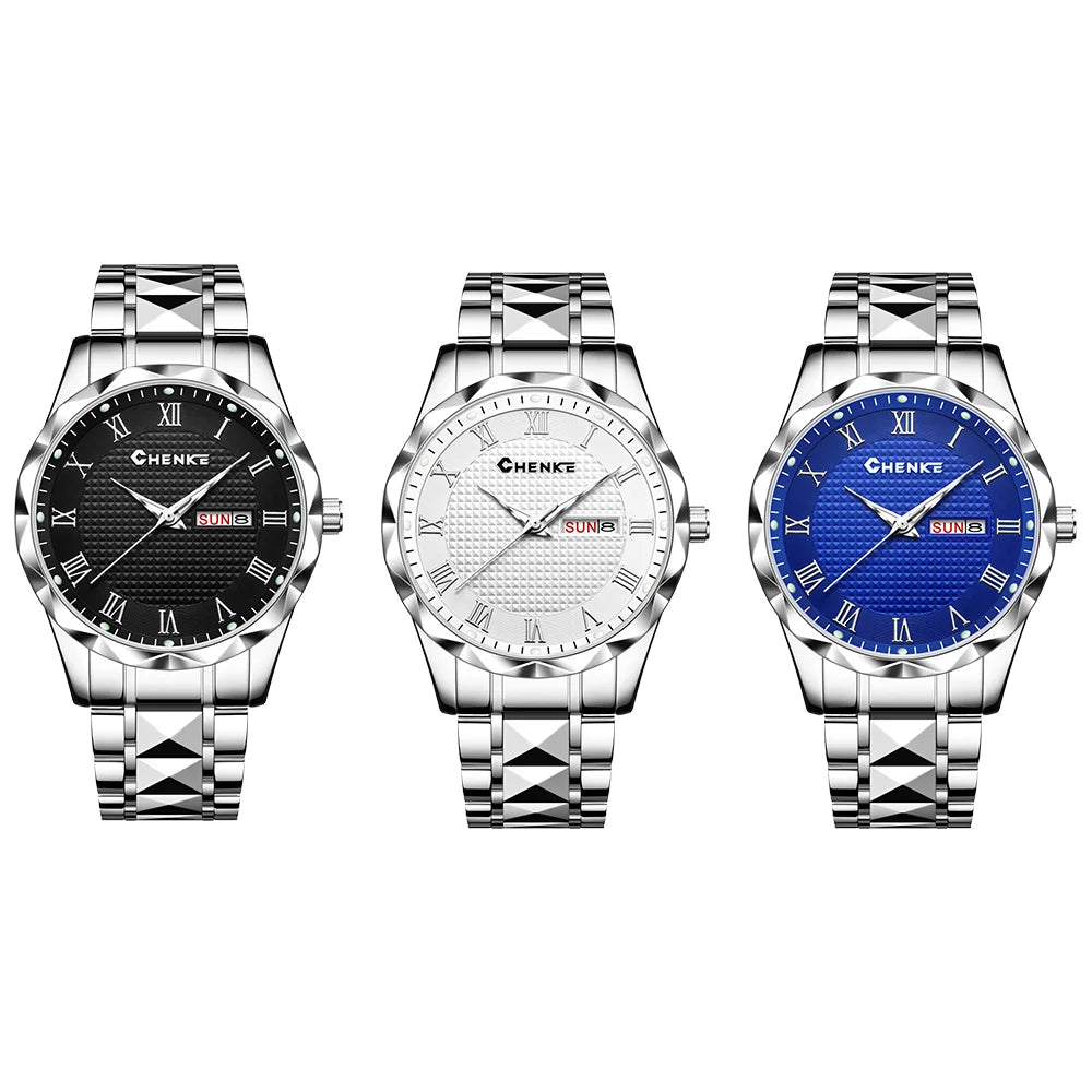YaLaLuSi Stylish Men’s Bracelet Watch Casual Business and Elegant with Calendar and Clock – Perfect as a Gift