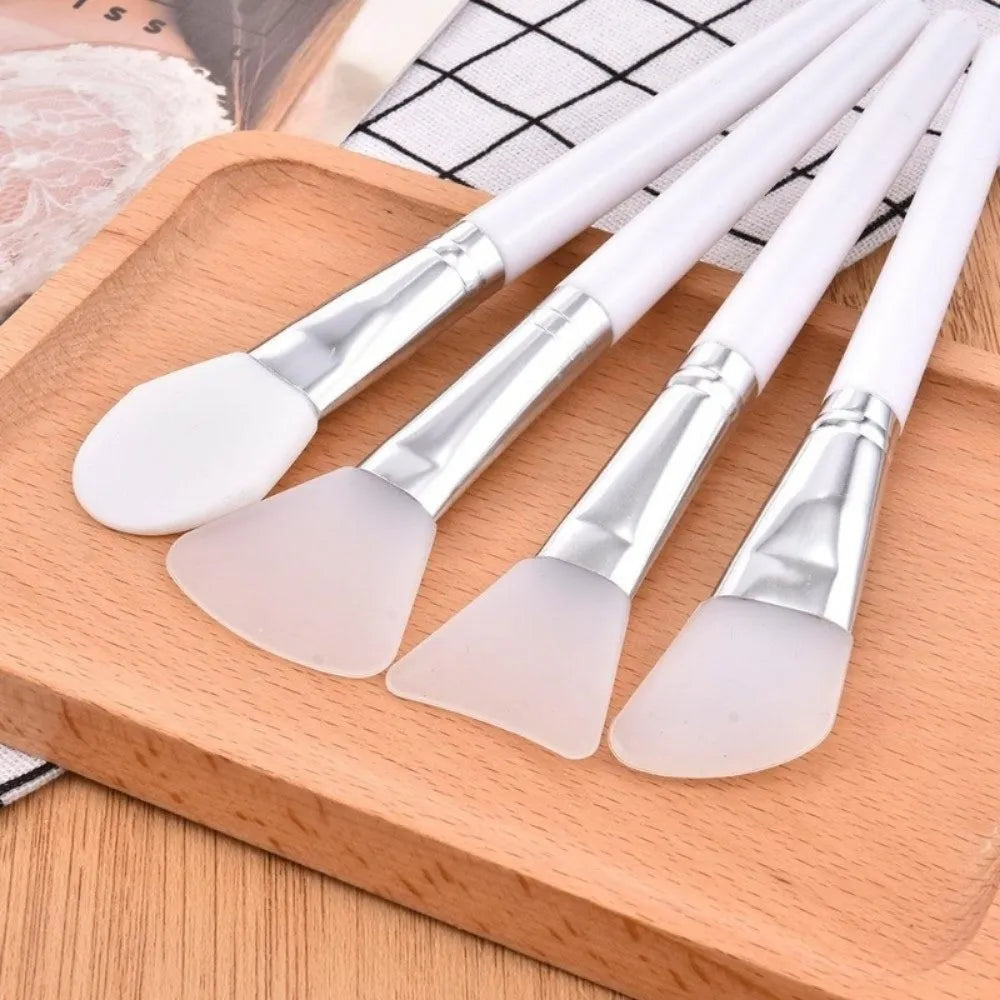 New DIY Silicone Facial Mask Brush Reusable White Face Mask Applicator Easy Clean Soft Head Makeup Tool Brush Skin Care Tools