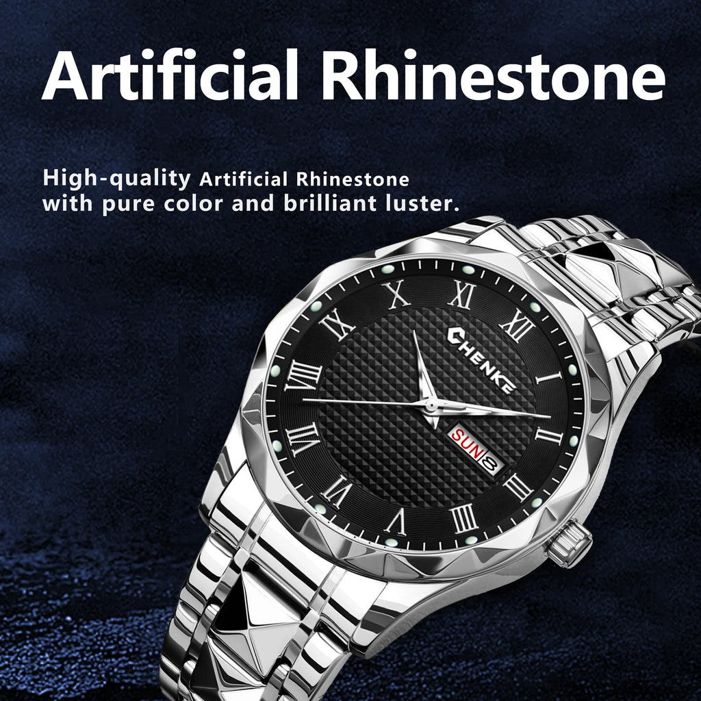 YaLaLuSi Stylish Men’s Bracelet Watch Casual Business and Elegant with Calendar and Clock – Perfect as a Gift