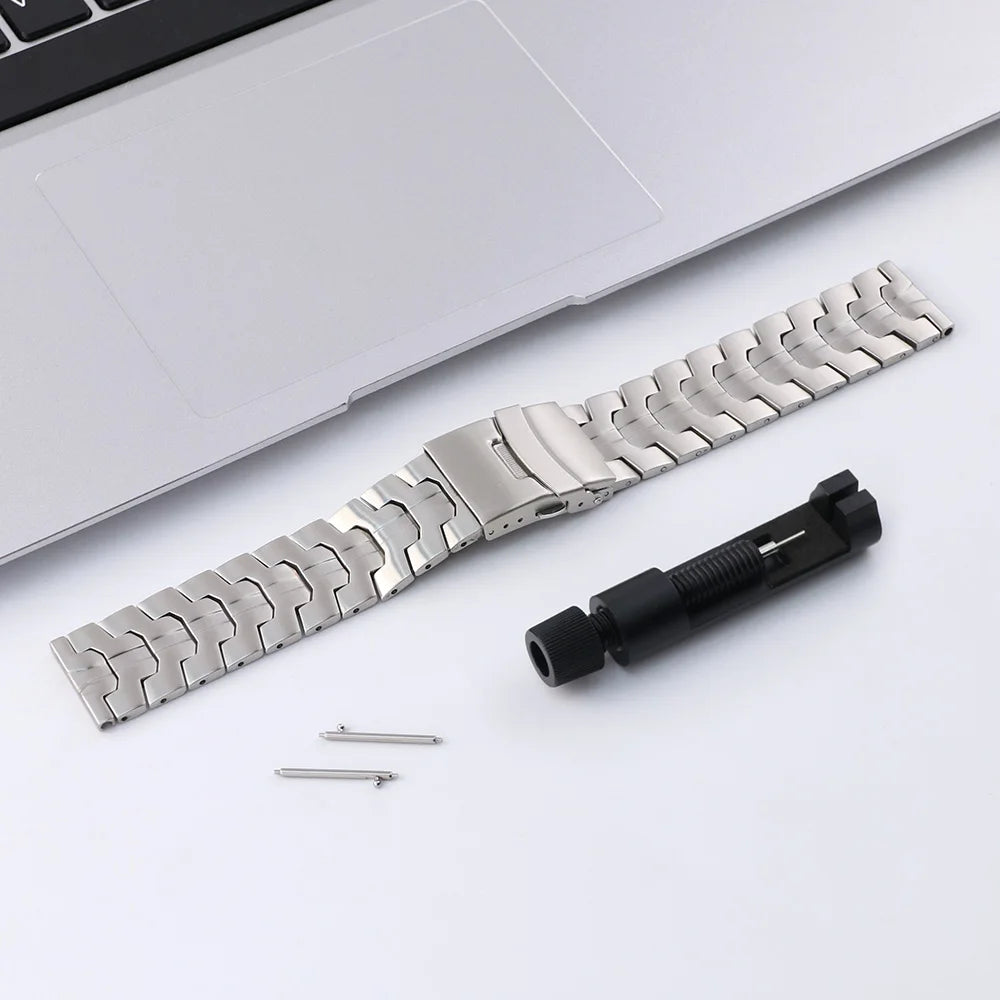 22mm 20mm Watch Band For Amazfit GTS/GTS 2/ GTS 2e/GTS 2mini/Active2 Xiaomi S4 S3 S2 Huawei Watch GT5/4 GT3 Stainless Steel Band