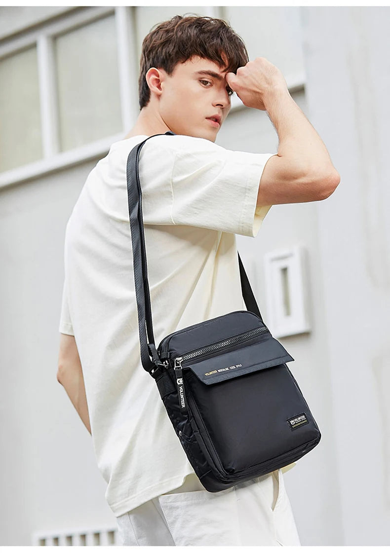 VOLUNTEER Crossbody Bags for Men 2023 New Fashionable Commuter Waterproof Light Weight High Quality Casual Shoulder Bag 1801-06
