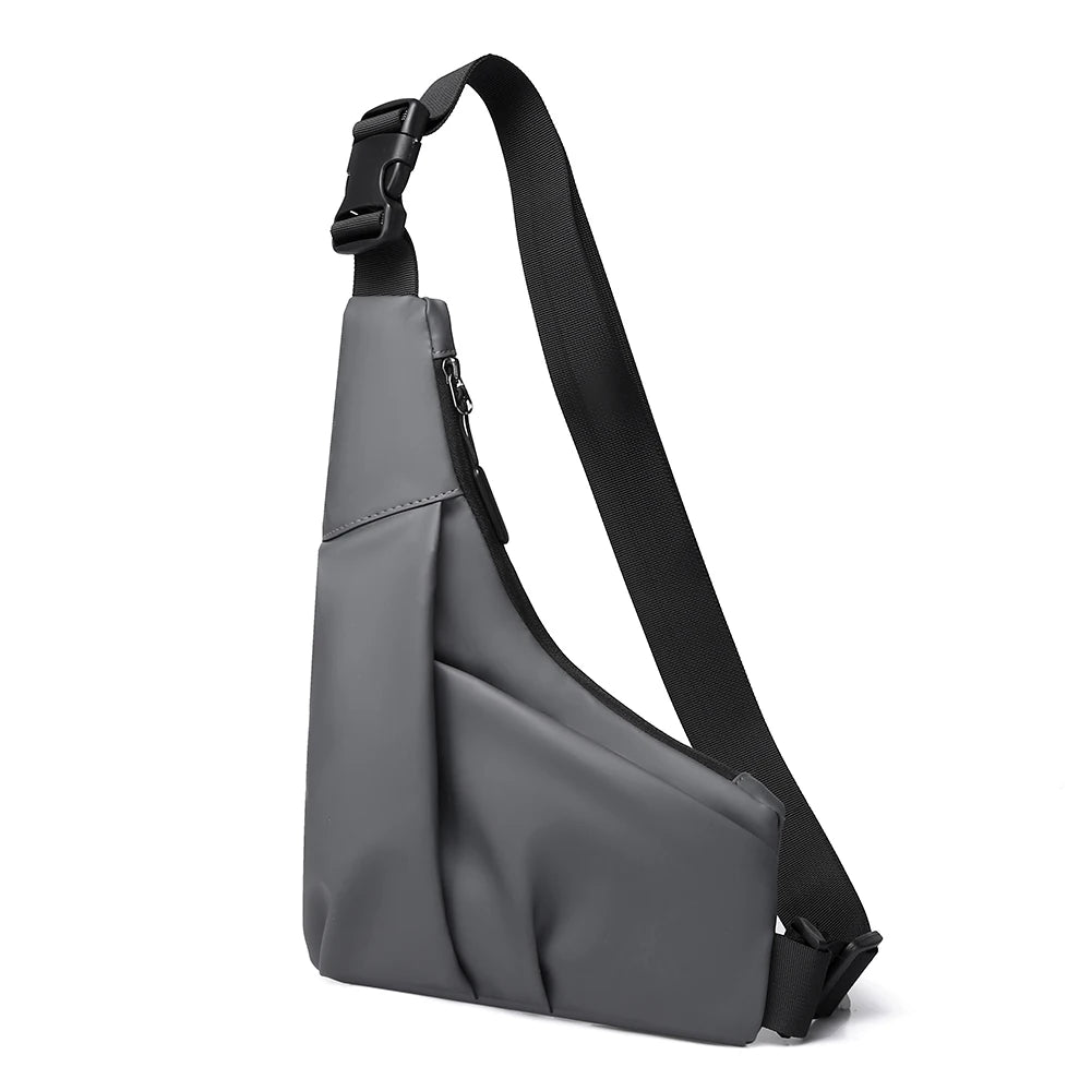 Multifunctional Fashion Trends Men's Bags High Quality Crossbody Shoulder Bag Solid Color New Messenger Bag Portable Chest Bag