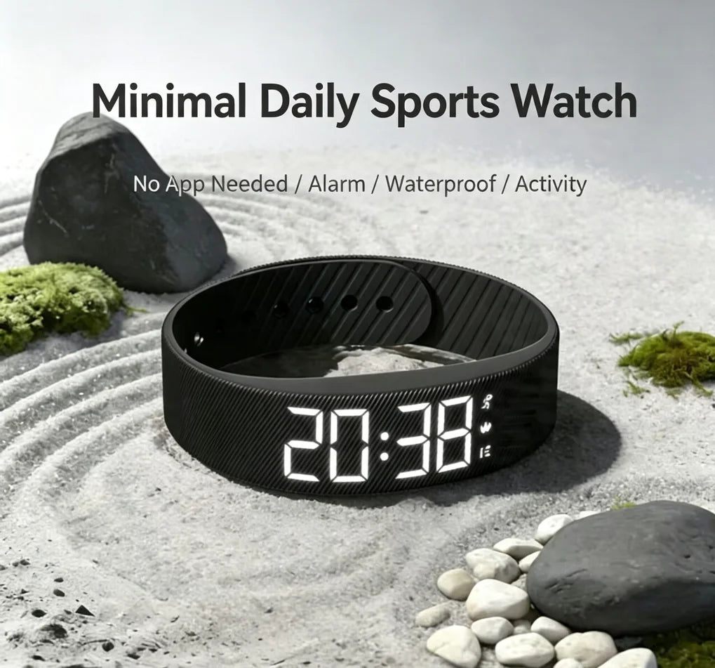 New Smart Watches Pedometer Fitness Bracelet for Men and Women Step-Counting Multi-Movement Mode Fashion Electronic Wristband Si