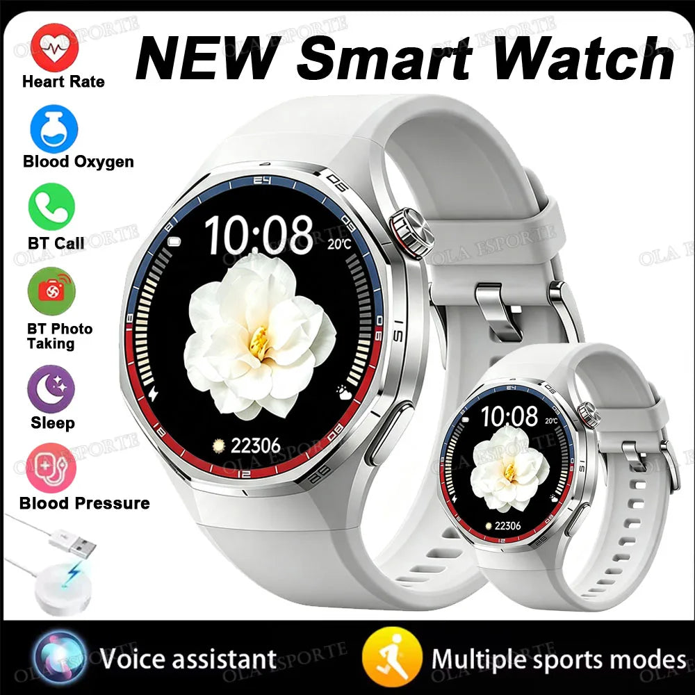 Business Smart Watch for Men HD Display Bluetooth Calling Fitness Tracker Heart Rate Sleep Monitor Stylish Wrist Watch 2026 ht22