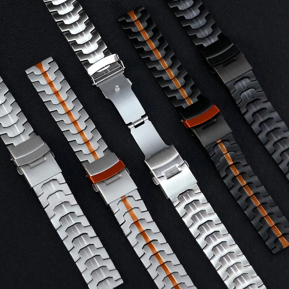22mm 20mm Watch Band For Amazfit GTS/GTS 2/ GTS 2e/GTS 2mini/Active2 Xiaomi S4 S3 S2 Huawei Watch GT5/4 GT3 Stainless Steel Band