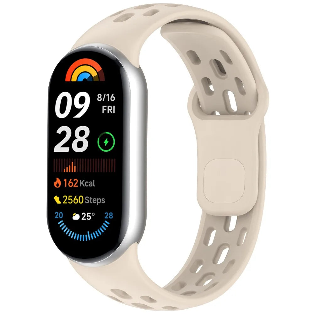 Soft TPU Strap Replacement Accessories Smart Watch Band Breathable Sport Bracelet Wristband Belt for Xiaomi Mi Band 10 9 8