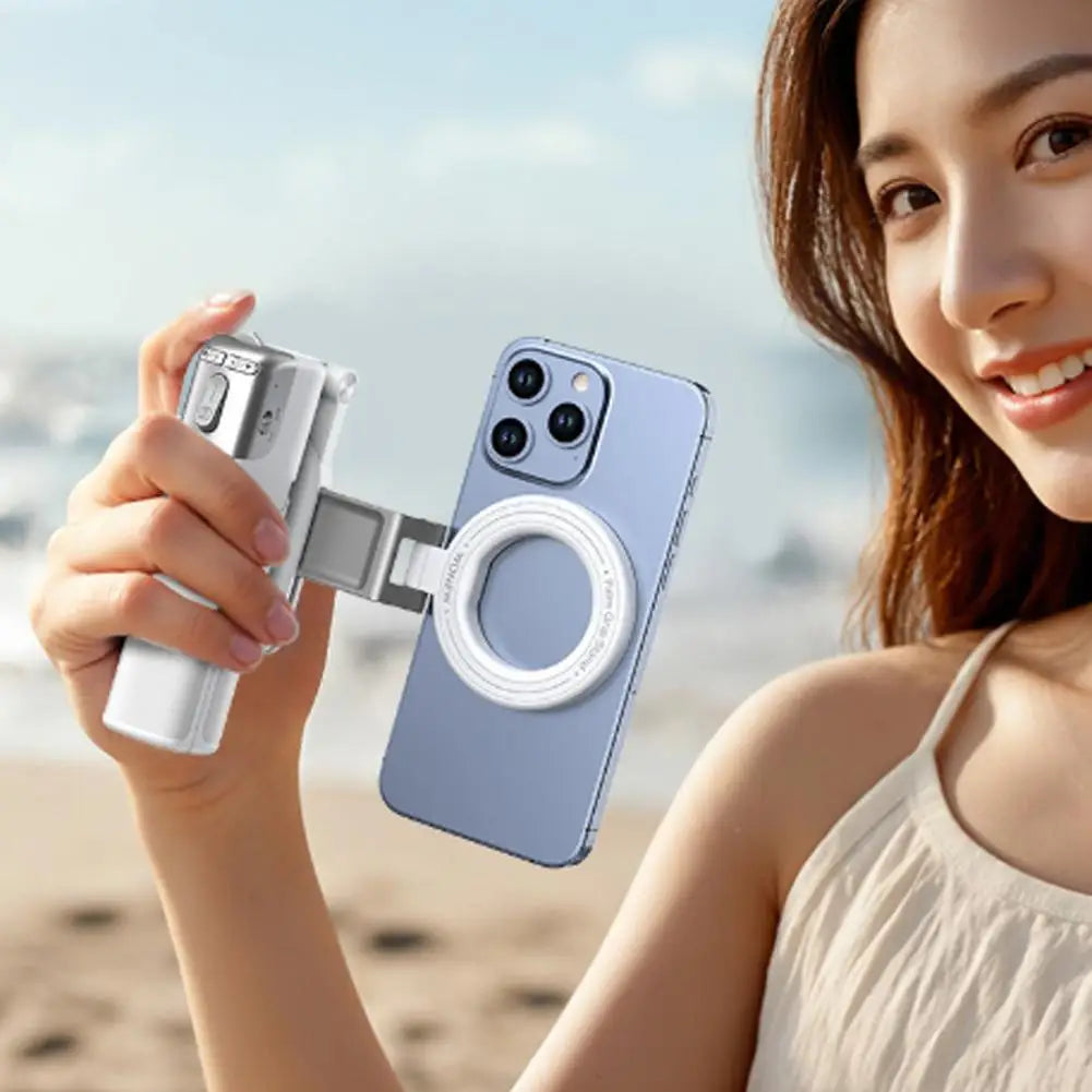 Z3 Magnetic Selfie Stick Tripod with Zoom Remote Double Sided Magnetic Phone Stand Mini Desktop Holder for Vlog Photography