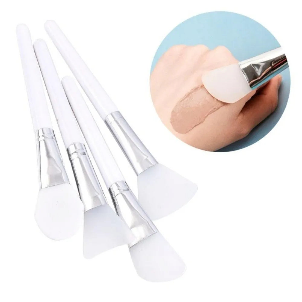 New DIY Silicone Facial Mask Brush Reusable White Face Mask Applicator Easy Clean Soft Head Makeup Tool Brush Skin Care Tools