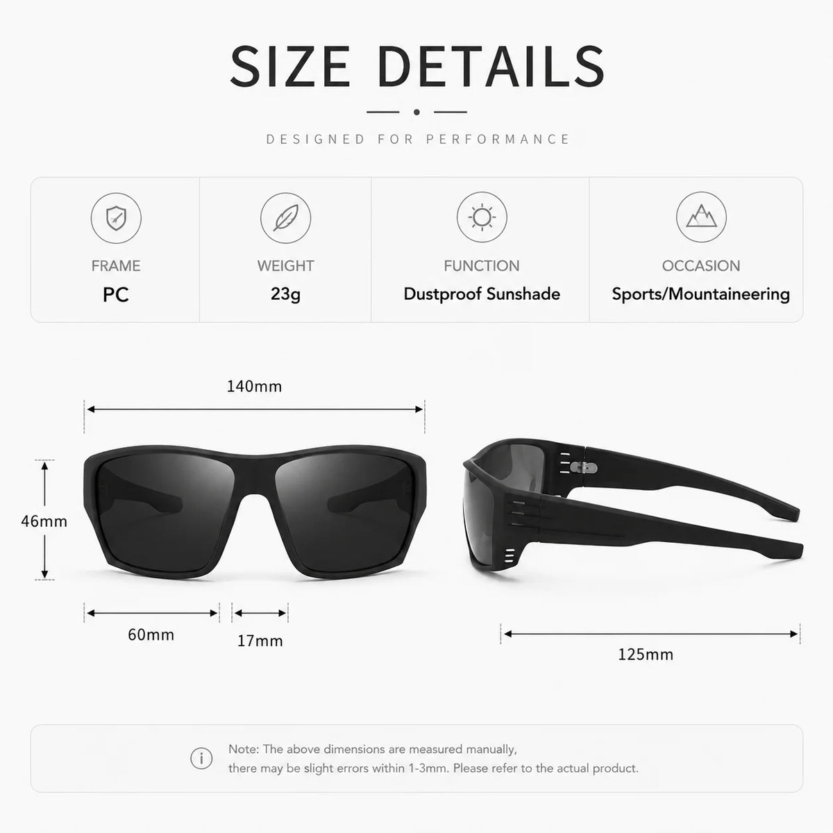 Luxury Polarized Sports Sunglasses for Men Women UV400 Protection Sunglasses in Gift-Ready Packaging Perfect for Driving Cycling
