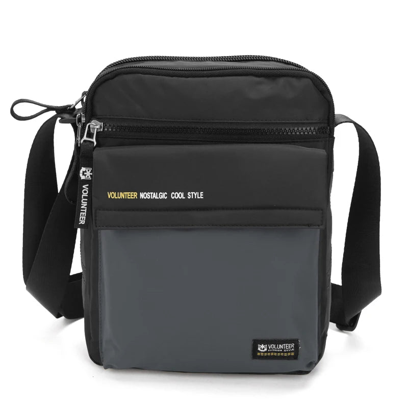VOLUNTEER Crossbody Bags for Men 2023 New Fashionable Commuter Waterproof Light Weight High Quality Casual Shoulder Bag 1801-06