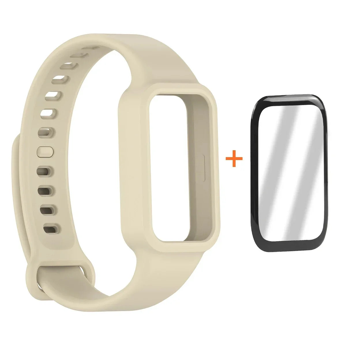 Fashion Band + Film For Xiaomi Smart Band 9 Active Smart Watch Strap Wristbands Bracelet For MiBand 9 Active Correa Accessories