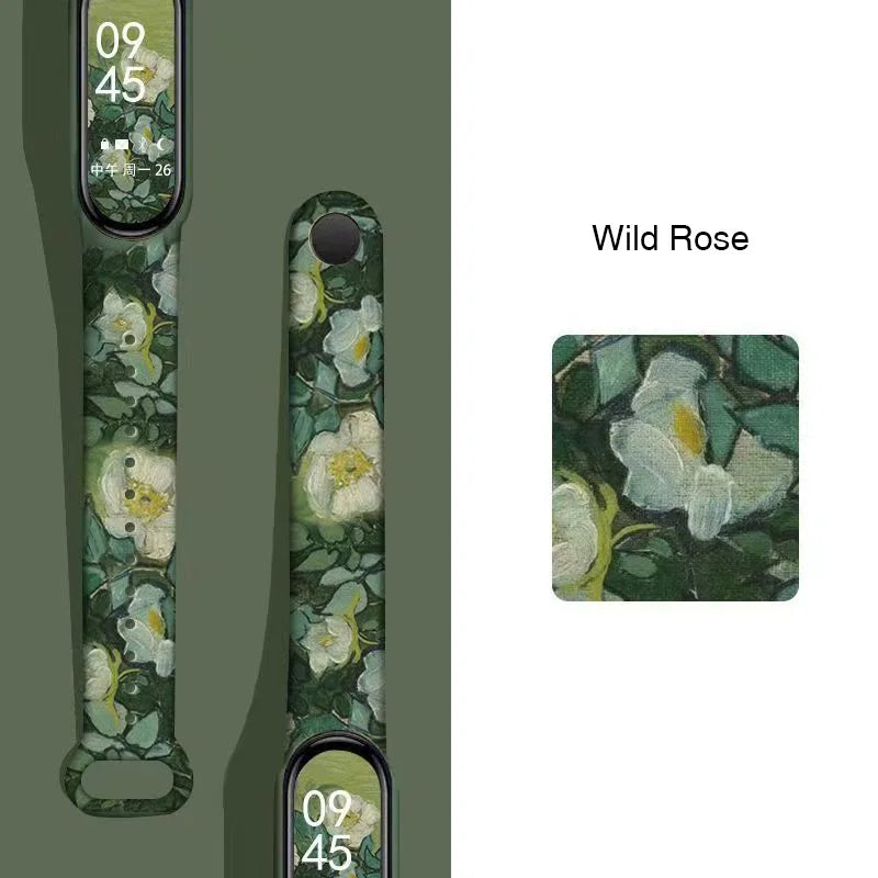 Wristband Bracelet Watchband 4 3 For Mi Band10 9 8 Bracelet Millet Strap Band MiBand 7 6 5 Smart Wriststrap Printing Accessories