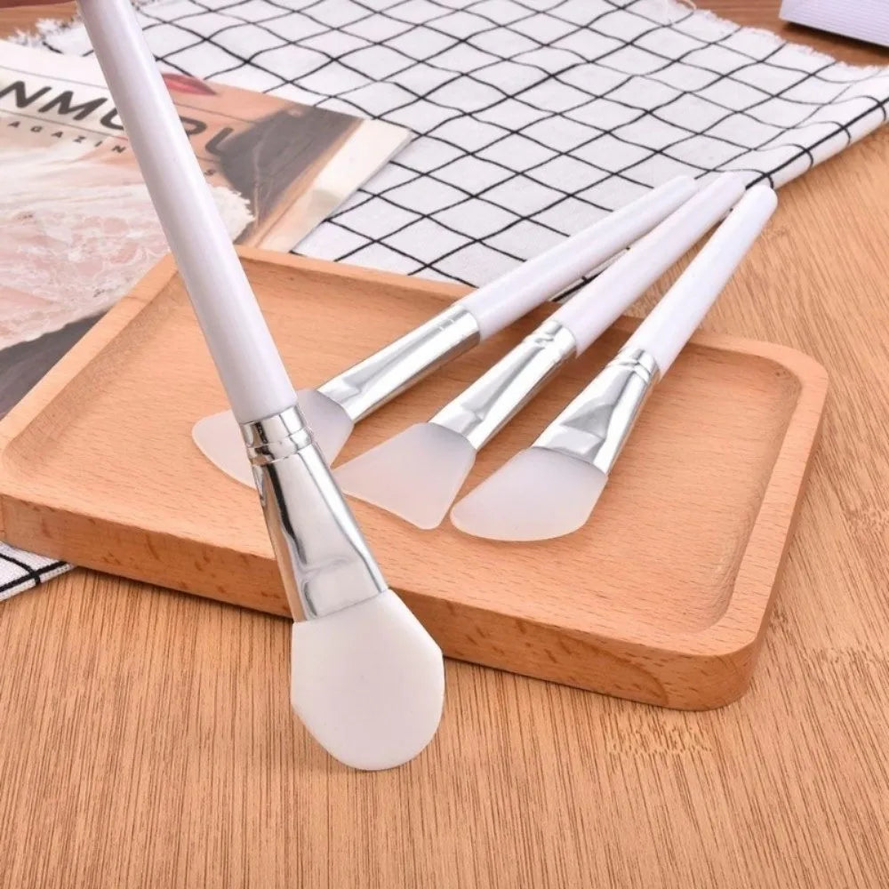 New DIY Silicone Facial Mask Brush Reusable White Face Mask Applicator Easy Clean Soft Head Makeup Tool Brush Skin Care Tools
