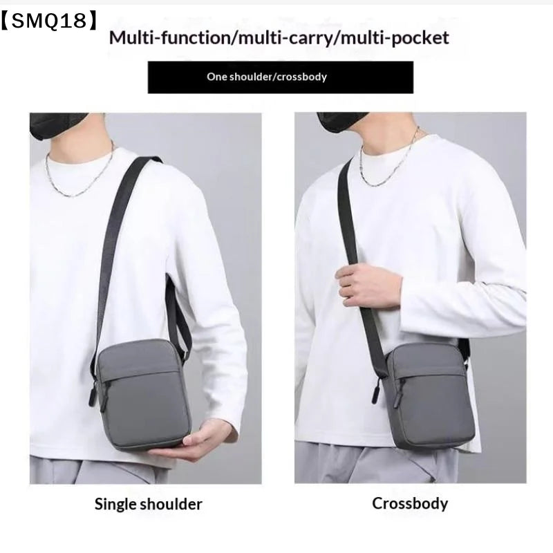 Men's And Women's Single-Shoulder Bags Crossbody Bags Solid-Colored Single-Shoulder Small Bag Lightweight Mobile Phone Bags【SMQ】