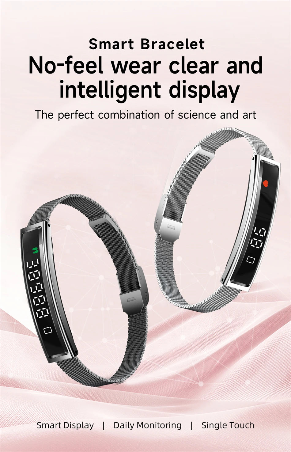 Health Smart Band Fitness Tracker Smartwatch with Heart Rate Blood Oxygen Sleep Monitor Waterproof Pedometer Watch for Women Men
