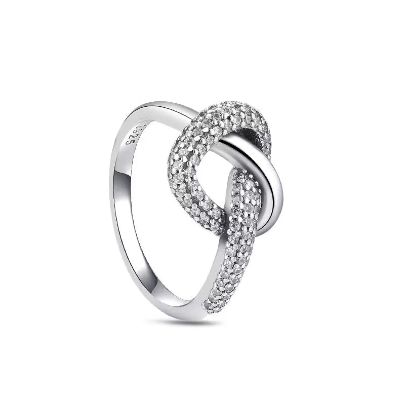 Classic Stackable Bowknot Rings for Women, Silver/Gold/Rose Gold Promise Rings, Fashion Wedding Engagement Band Jewelry Gift