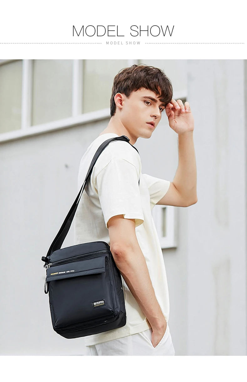 VOLUNTEER Crossbody Bags for Men 2023 New Fashionable Commuter Waterproof Light Weight High Quality Casual Shoulder Bag 1801-06