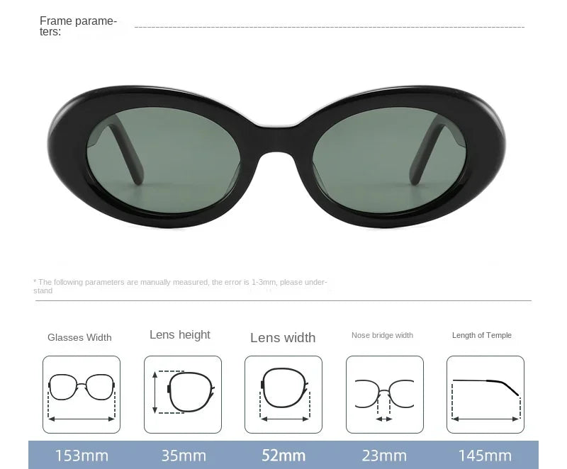 Vintage Design Fashion Oval Sunglasses 2026 UV400 Premium Protection Luxury Eyewear for Men And Women