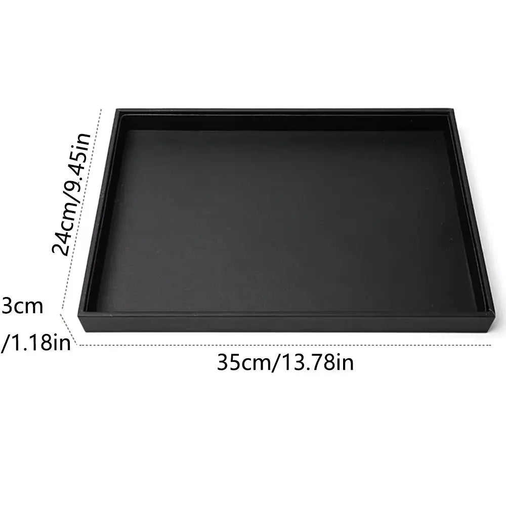 Stackable Jewelry Display Tray Multi Compartments Flat Bottom Bracelets Storage Organizer Wear-resistant Waterproof