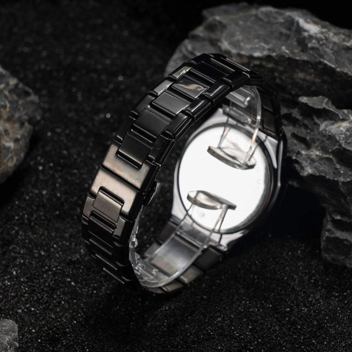 Fashion Luxury Casual Watch For Men Arabic Numeral Dial Stainless Steel Band Waterproof Men's Wristwatch