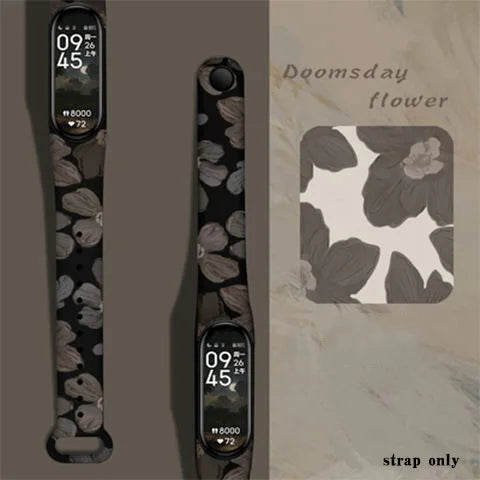 Wristband Bracelet Watchband 4 3 For Mi Band10 9 8 Bracelet Millet Strap Band MiBand 7 6 5 Smart Wriststrap Printing Accessories