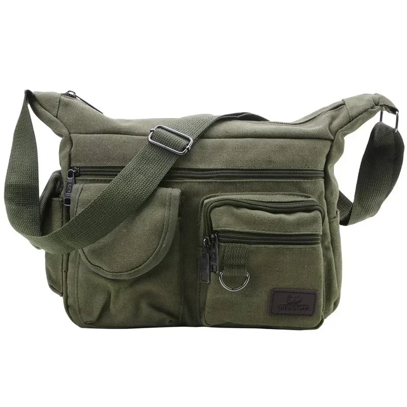 Casual Tote Travel Male Crossbody Bag Men's Canvas Shoulder Bags Luxury Messenger Bags Fashion High Quality Handbag Chest Bag