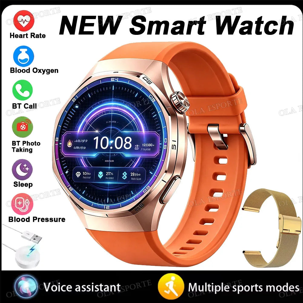 Business Smart Watch for Men HD Display Bluetooth Calling Fitness Tracker Heart Rate Sleep Monitor Stylish Wrist Watch 2026 ht22