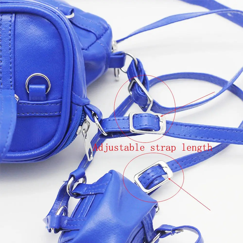 Cute Mini Handmade Doll Crossbody Bag For 1/6 1/8 BJD Handbag Shoulder Bags