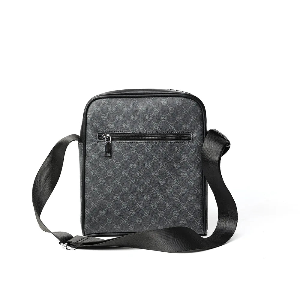 Square Crossbody Bag Men Luxury Design Men's Crossbody Bags Fashion Plaid Letter Printed Shoulder Bag Male Sling Messenger Bag