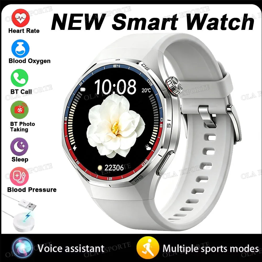 Business Smart Watch for Men HD Display Bluetooth Calling Fitness Tracker Heart Rate Sleep Monitor Stylish Wrist Watch 2026 ht22