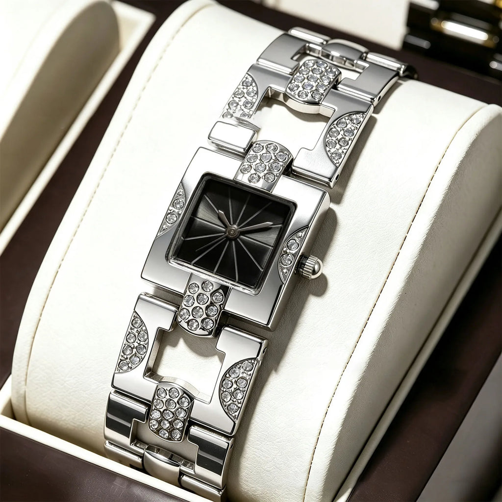 1 Piece New Fashion Hit Luxury High-End Women's Watch with Steel Band, Suitable for Wearing on Various Occasions