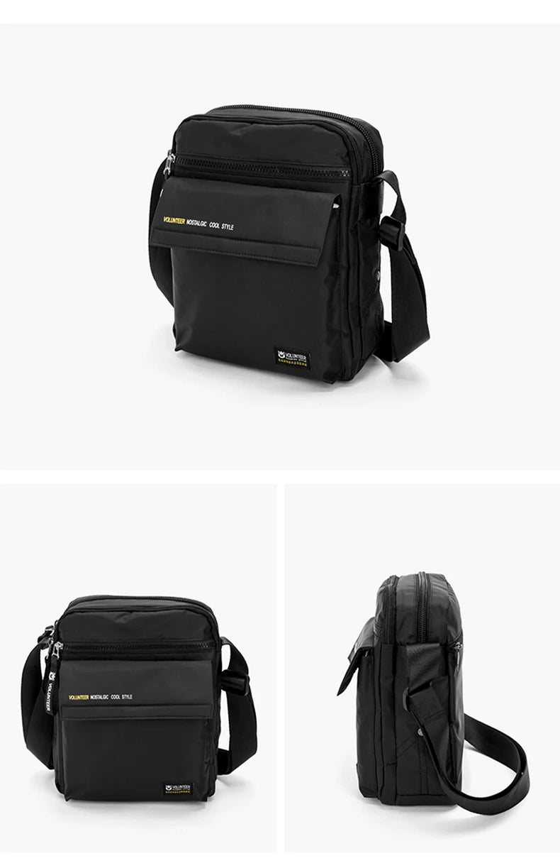 VOLUNTEER Crossbody Bags for Men 2023 New Fashionable Commuter Waterproof Light Weight High Quality Casual Shoulder Bag 1801-06