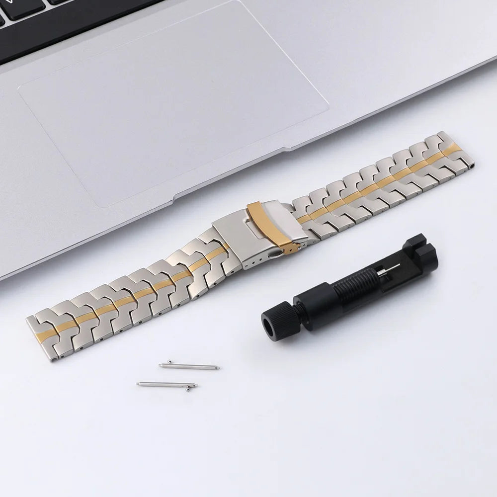 22mm 20mm Watch Band For Amazfit GTS/GTS 2/ GTS 2e/GTS 2mini/Active2 Xiaomi S4 S3 S2 Huawei Watch GT5/4 GT3 Stainless Steel Band