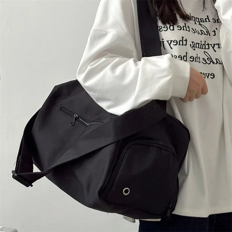 Large Crossbody Travel Tote Bags for Women 2024 Canvas Shoulder Messenger Bag Sports Yoga Satchels Fashion Woman Handbag