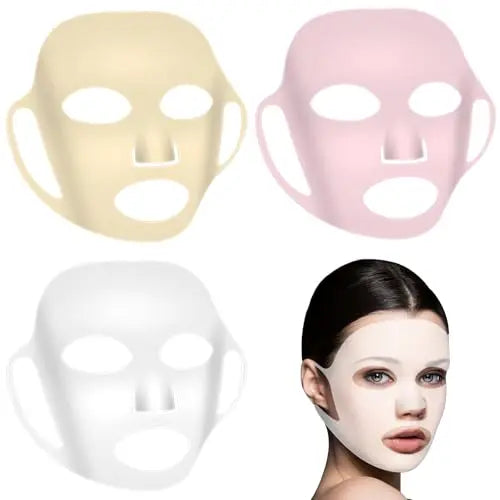 1 Piece Of Reusable Silicone Mask, Can Be Used With Moisturizing Masks To Keep Facial Skin Elastic ，Available In Multiple Colors