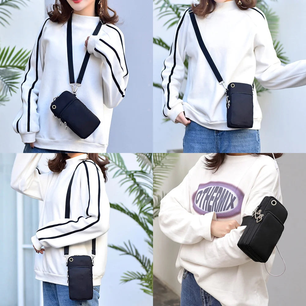 Cow Cat Crossbody Bags for Women Funny Graphic Purses and Handbags Harajuku Tote Bags Coin Wallet Women Mini Mobile Phone Bag